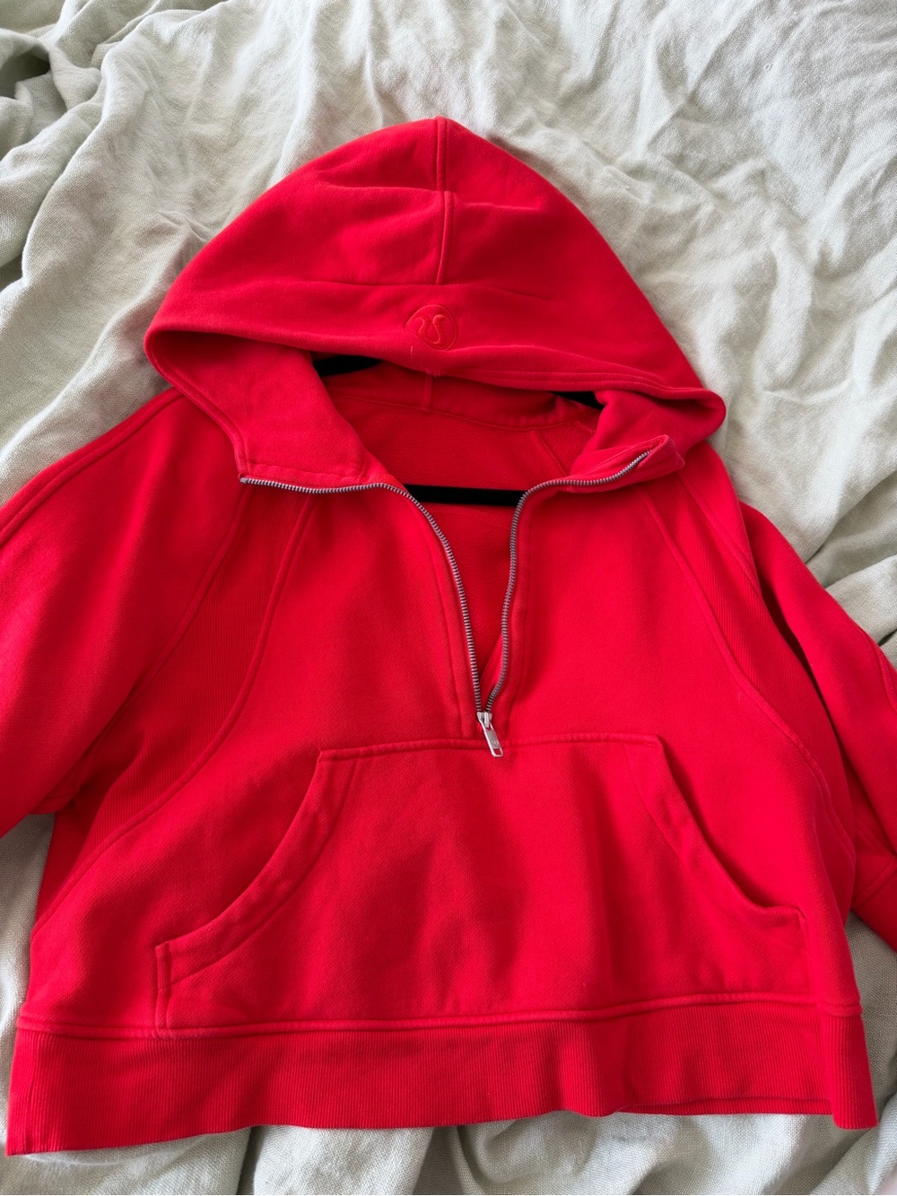 lululemon athletica Red Half-Zip Hoodie